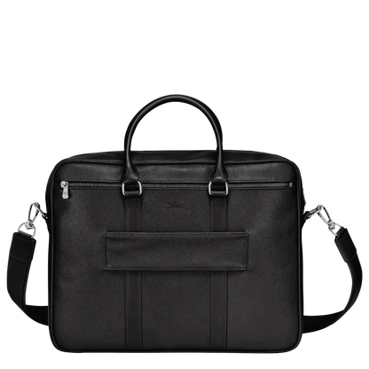 Longchamp Le Foulonné M Briefcase Black
