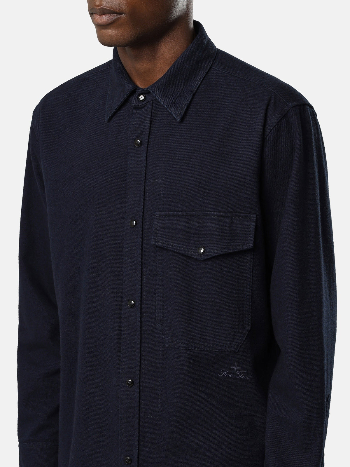 Stone Island Comfort-Fit Long-Sleeve Shirt With Chest Pocket 1100001