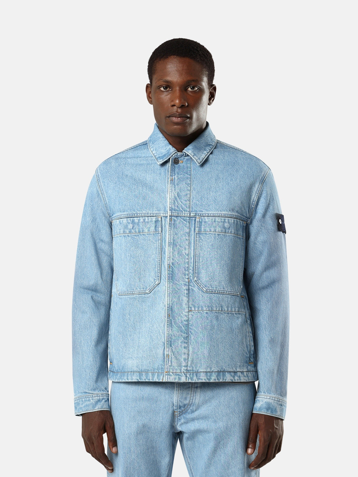 Stone Island Coach Jacket With Multiple Pockets 4100006