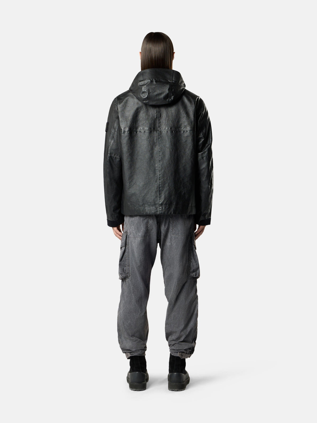 Stone Island Hooded Jacket with Concealed Zip Pockets 0100001