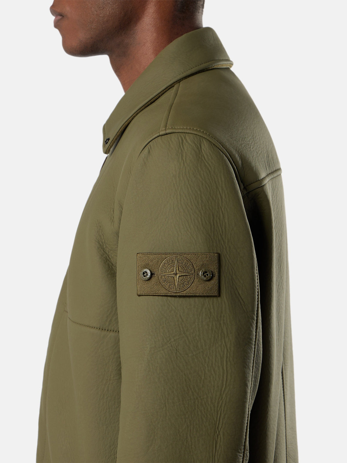 Stone Island Coach Jacket With Sprayed Rubberised Finish 0100004