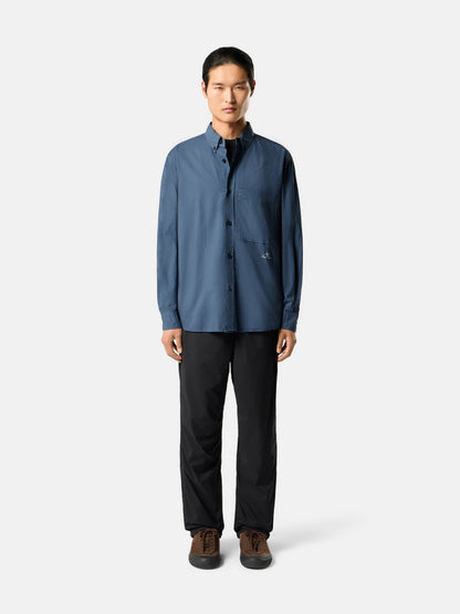 Stone Island Comfort-Fit Long-Sleeve Shirt with Chest Pocket 1100002