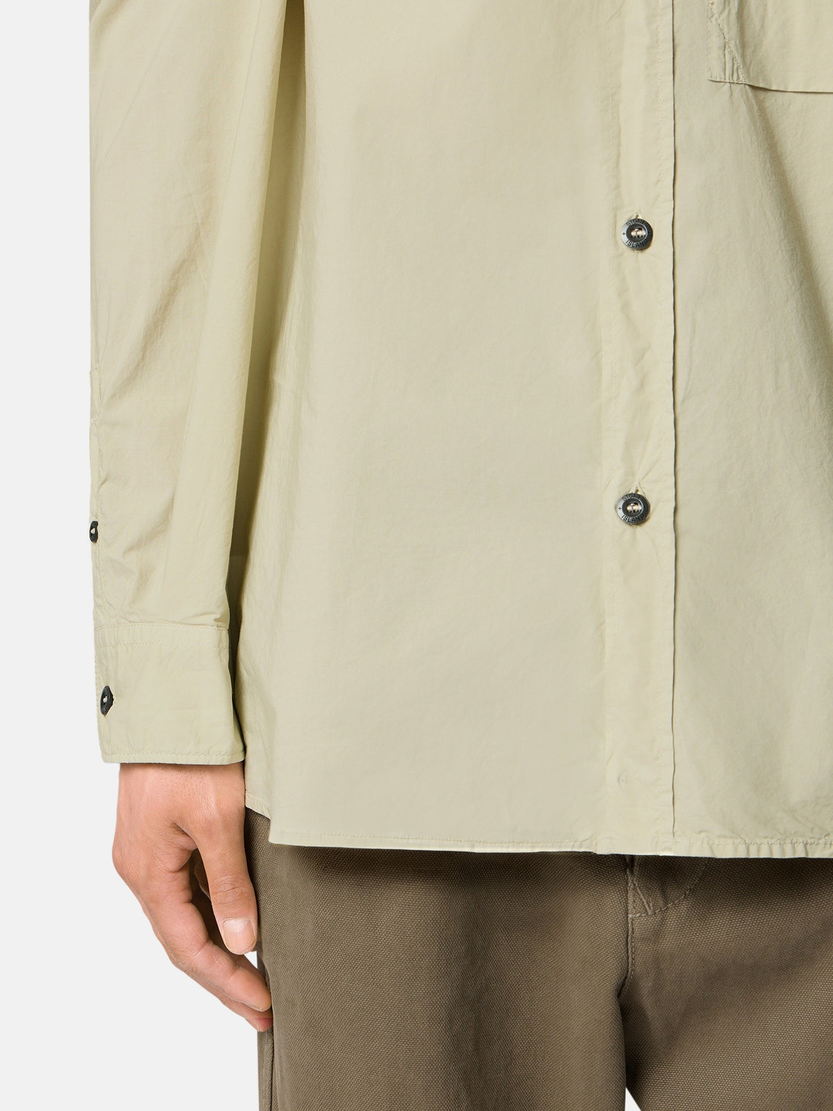 Stone Island Comfort-Fit Long-Sleeve Shirt with Chest Pocket 1100002