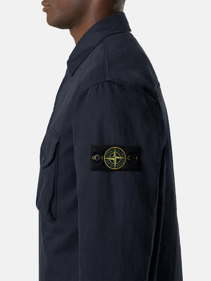 Stone Island Comfort-Fit Zip-Up Overshirt with Chest Pocket 1200001