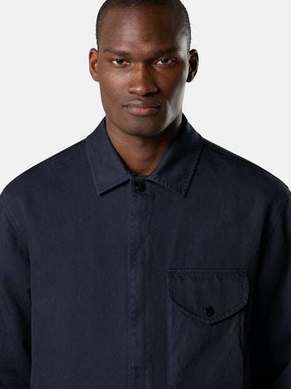 Stone Island Comfort-Fit Zip-Up Overshirt with Chest Pocket 1200001