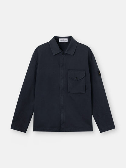 Stone Island Comfort-Fit Zip-Up Overshirt with Chest Pocket 1200001