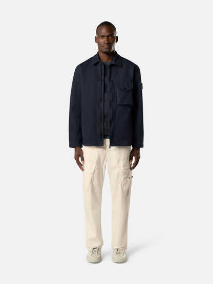 Stone Island Comfort-Fit Zip-Up Overshirt with Chest Pocket 1200001