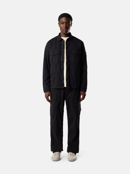 Stone Island Regular-Fit Zip-Up Overshirt with Chest Pockets 1200003