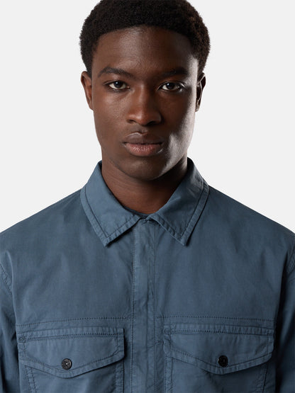 Stone Island Regular-Fit Zip-Up Overshirt with Chest Pockets 1200003