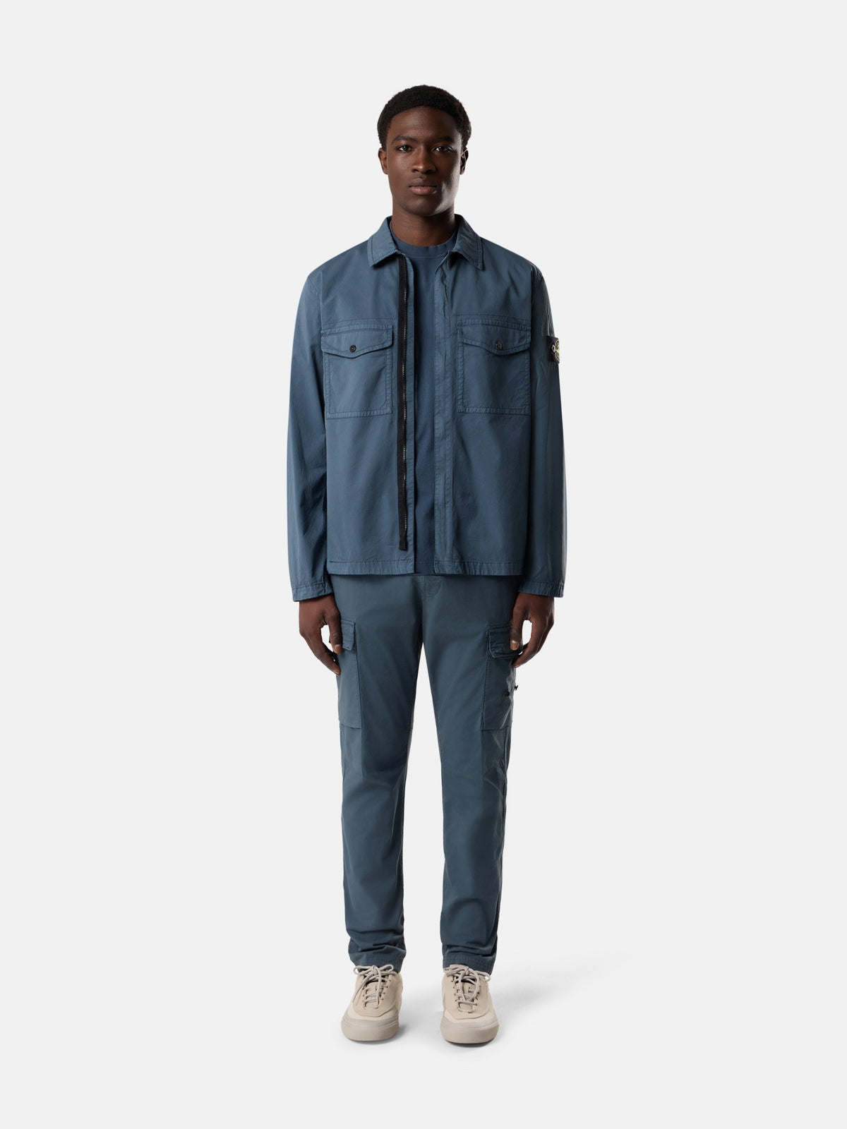 Stone Island Regular-Fit Zip-Up Overshirt with Chest Pockets 1200003