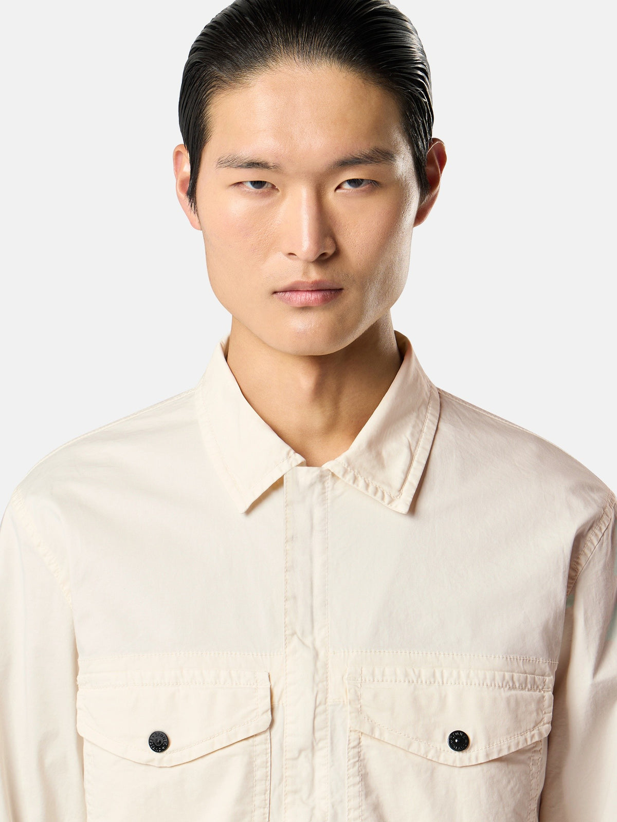 Stone Island Regular-Fit Zip-Up Overshirt with Chest Pockets 1200003