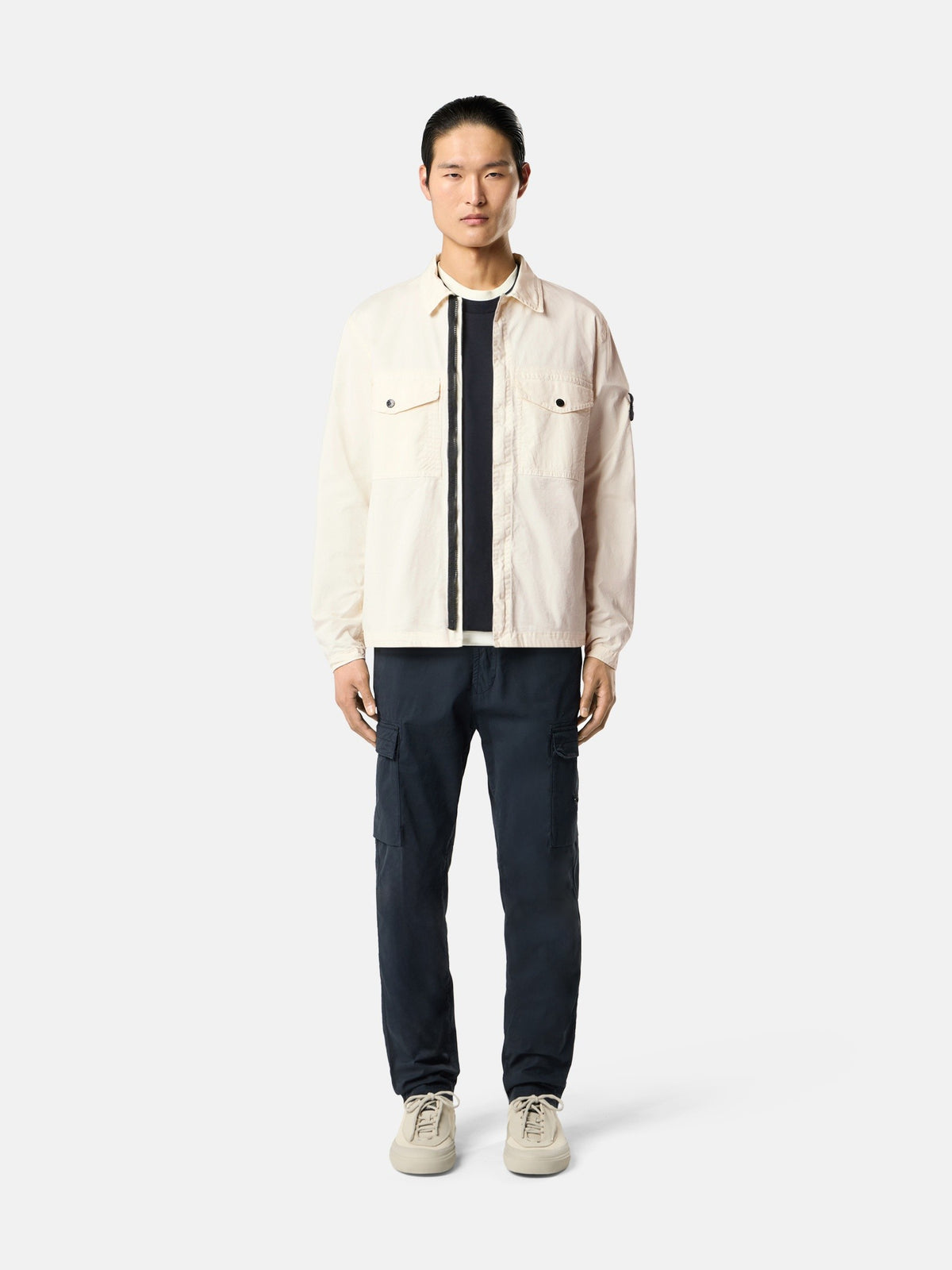 Stone Island Regular-Fit Zip-Up Overshirt with Chest Pockets 1200003