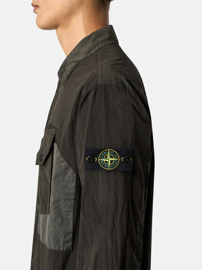 Stone Island Comfort-Fit Long-Sleeve Shirt with Chest Pocket 1200009