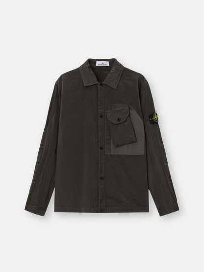 Stone Island Comfort-Fit Long-Sleeve Shirt with Chest Pocket 1200009