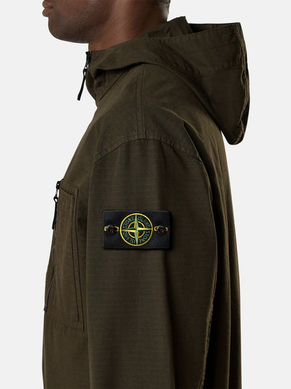Stone Island Comfort-Fit Hooded Overshirt with Zip Pockets 1200011