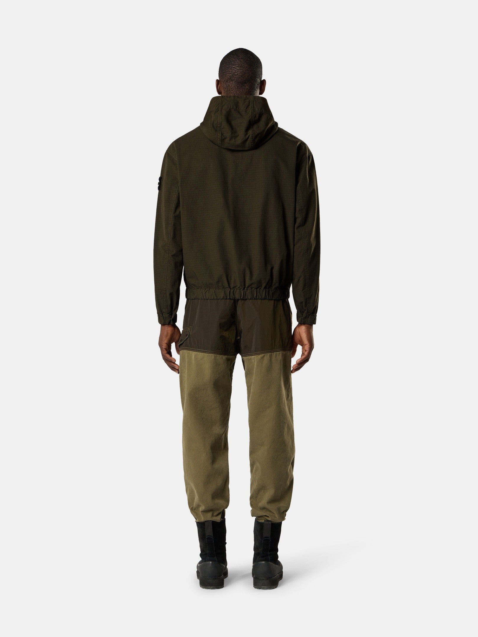 Stone Island Comfort-Fit Hooded Overshirt with Zip Pockets 1200011