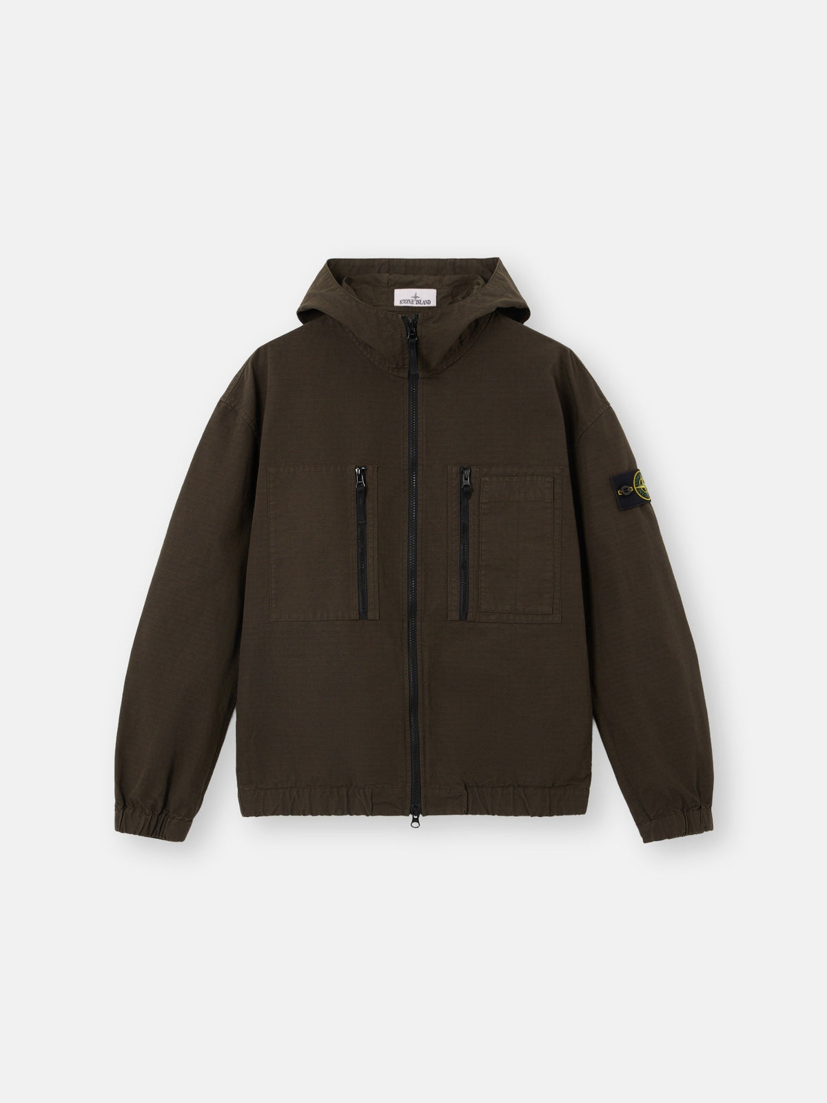 Stone Island Comfort-Fit Hooded Overshirt with Zip Pockets 1200011