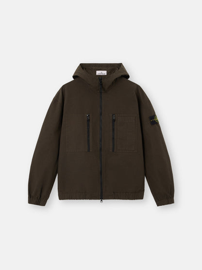 Stone Island Comfort-Fit Hooded Overshirt with Zip Pockets 1200011