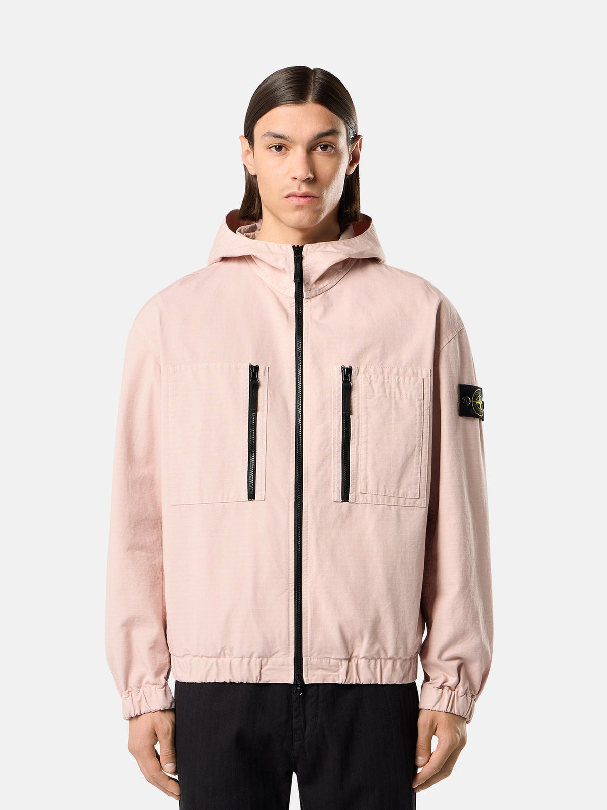 Stone Island Comfort-Fit Hooded Overshirt with Zip Pockets 1200011