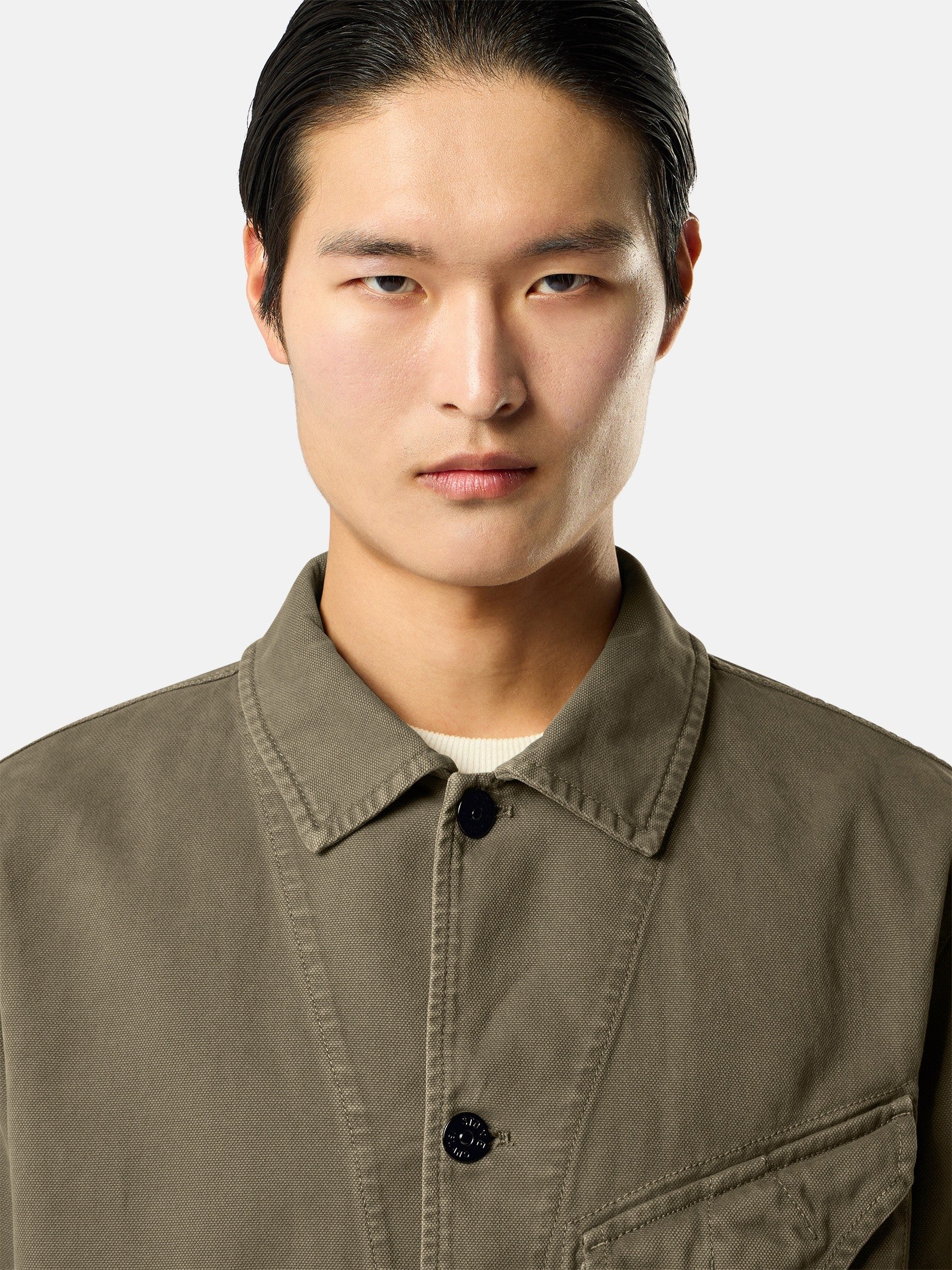 Stone Island Comfort-Fit Overshirt with Chest Pocket 1200012