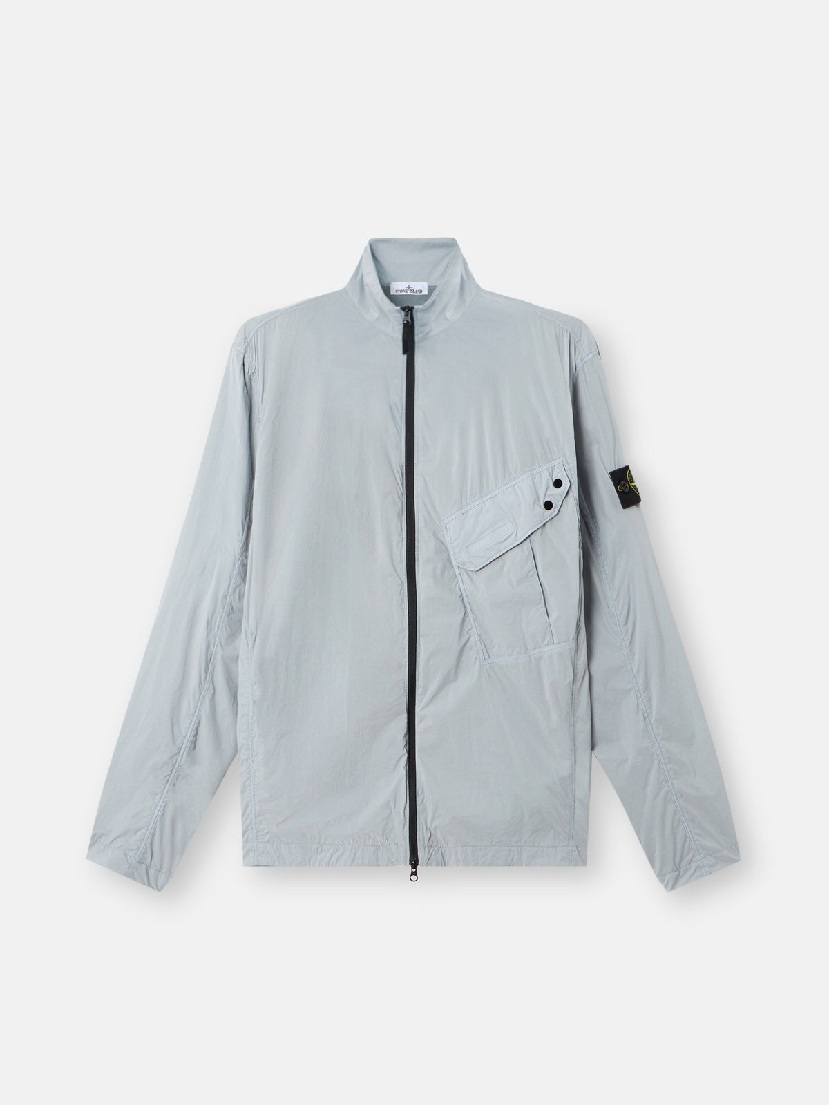 Stone Island Comfort-Fit Zip-Up Overshirt with Chest Pocket 1200015