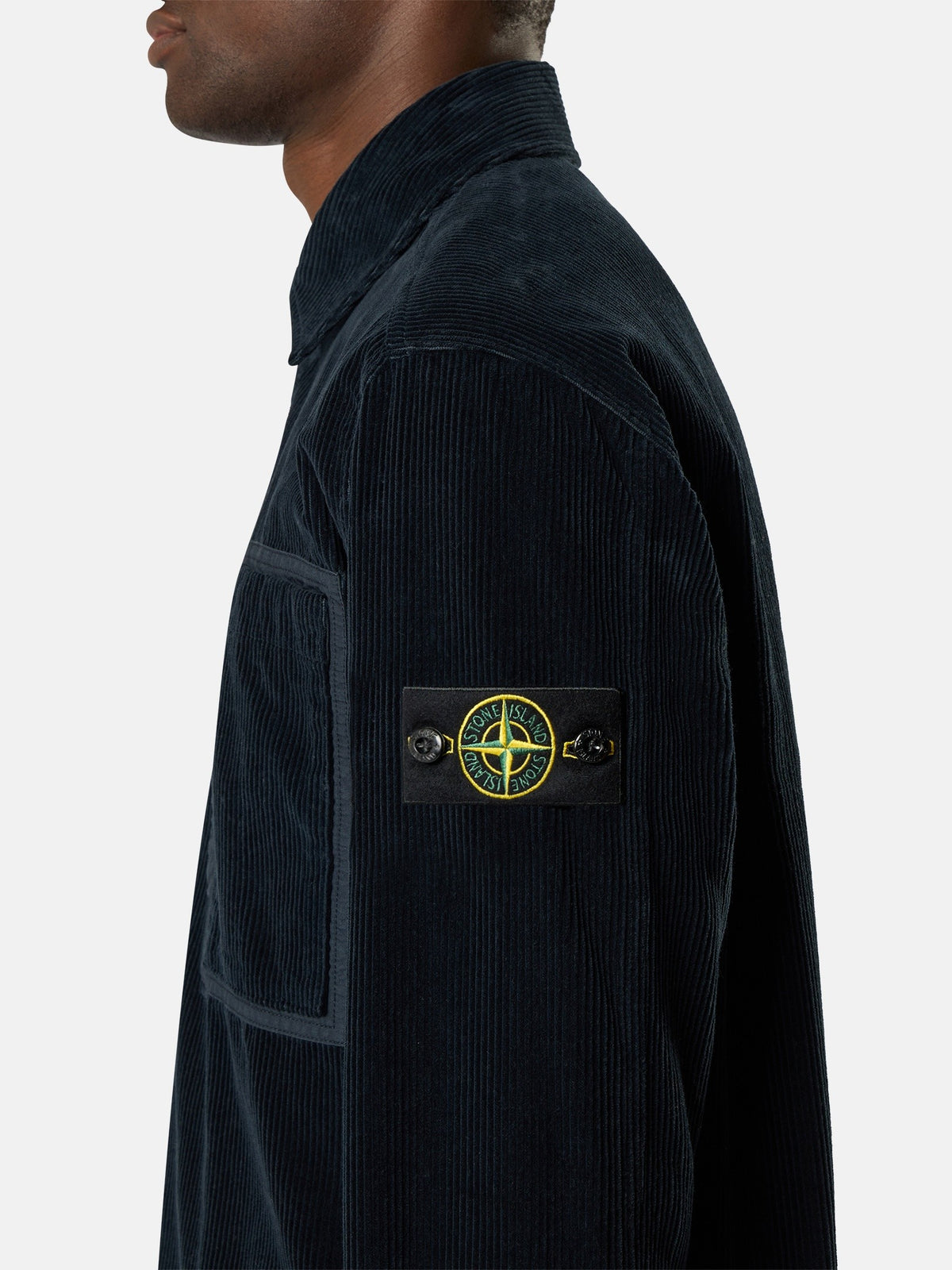 Stone Island Comfort-Fit Snap-Front Overshirt with Chest Pocket 1200016