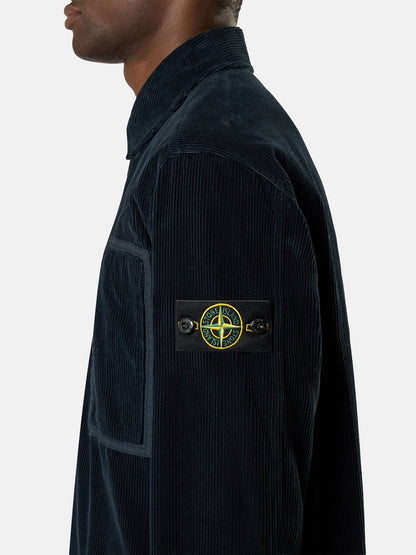Stone Island Comfort-Fit Snap-Front Overshirt with Chest Pocket 1200016
