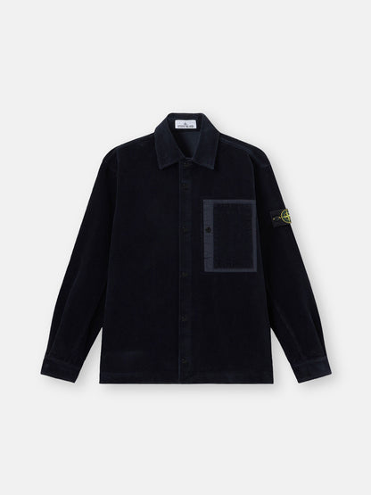Stone Island Comfort-Fit Snap-Front Overshirt with Chest Pocket 1200016