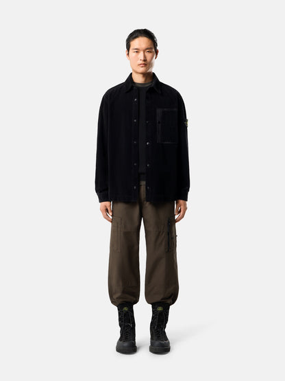 Stone Island Comfort-Fit Snap-Front Overshirt with Chest Pocket 1200016