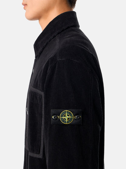 Stone Island Comfort-Fit Snap-Front Overshirt with Chest Pocket 1200016