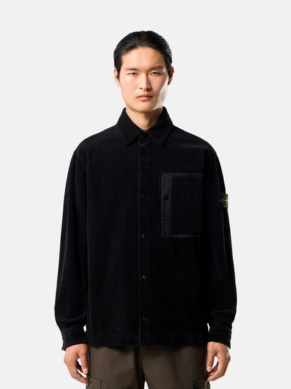 Stone Island Comfort-Fit Snap-Front Overshirt with Chest Pocket 1200016