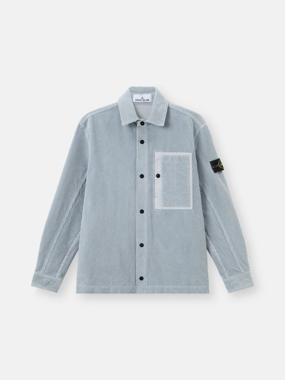 Stone Island Comfort-Fit Snap-Front Overshirt with Chest Pocket 1200016