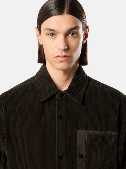 Stone Island Comfort-Fit Snap-Front Overshirt with Chest Pocket 1200016