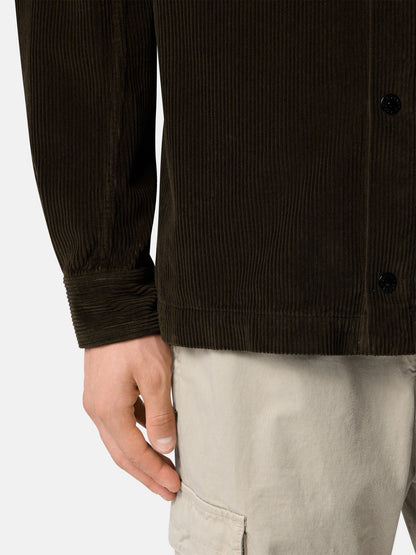Stone Island Comfort-Fit Snap-Front Overshirt with Chest Pocket 1200016