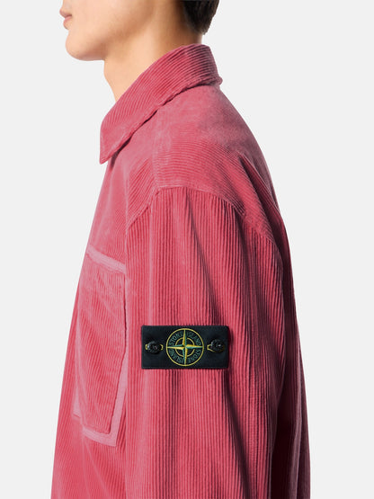 Stone Island Comfort-Fit Snap-Front Overshirt with Chest Pocket 1200016