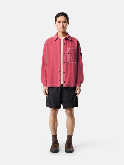 Stone Island Comfort-Fit Snap-Front Overshirt with Chest Pocket 1200016