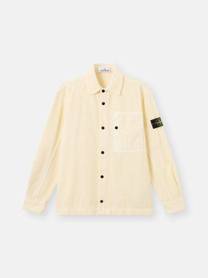 Stone Island Comfort-Fit Snap-Front Overshirt with Chest Pocket 1200016