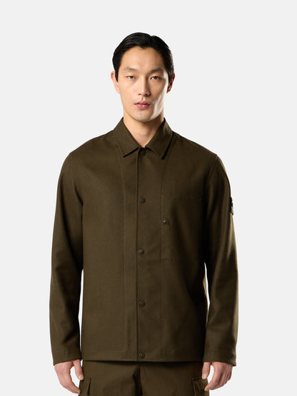 Stone Island Regular-Fit Overshirt With Chest Pocket 1200020