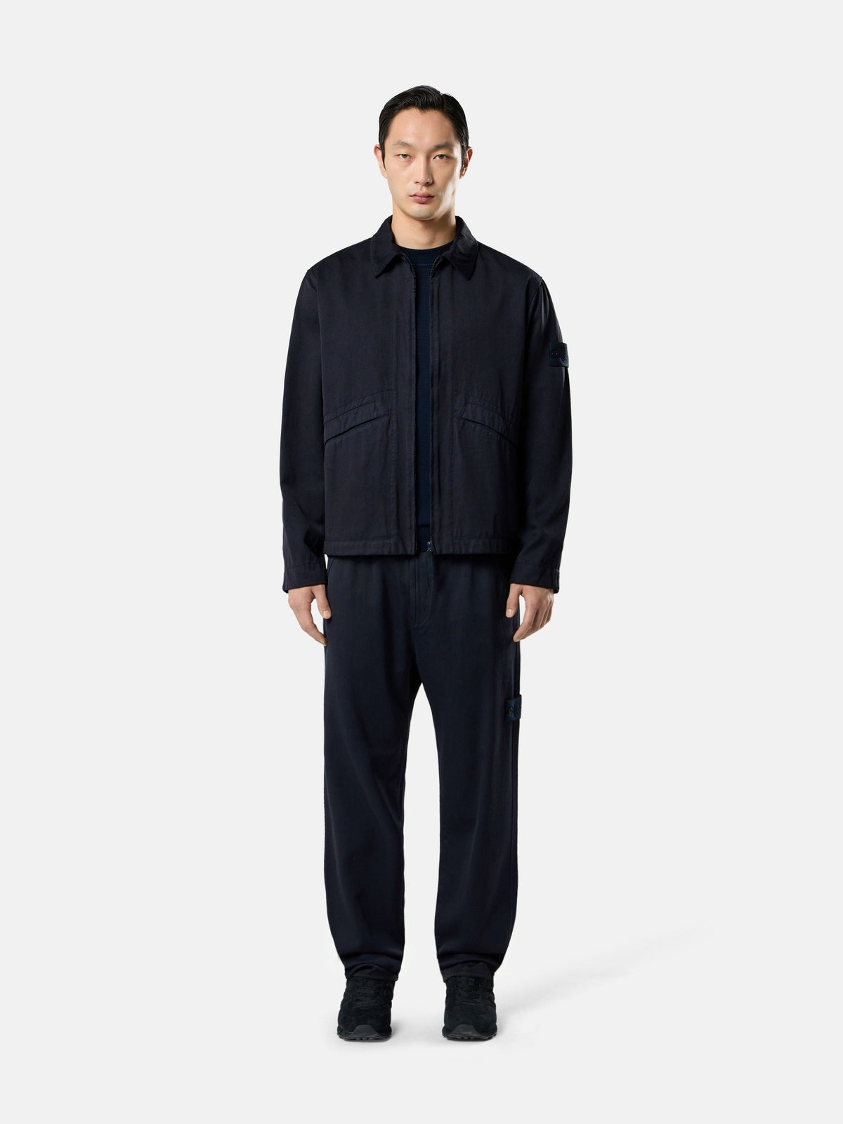Stone Island Comfort-Fit Zip-Up Overshirt With Pockets 1200021