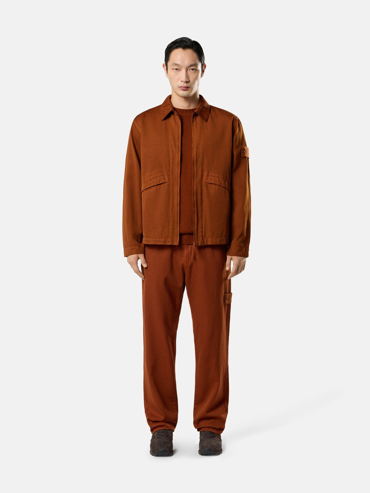 Stone Island Comfort-Fit Zip-Up Overshirt With Pockets 1200021