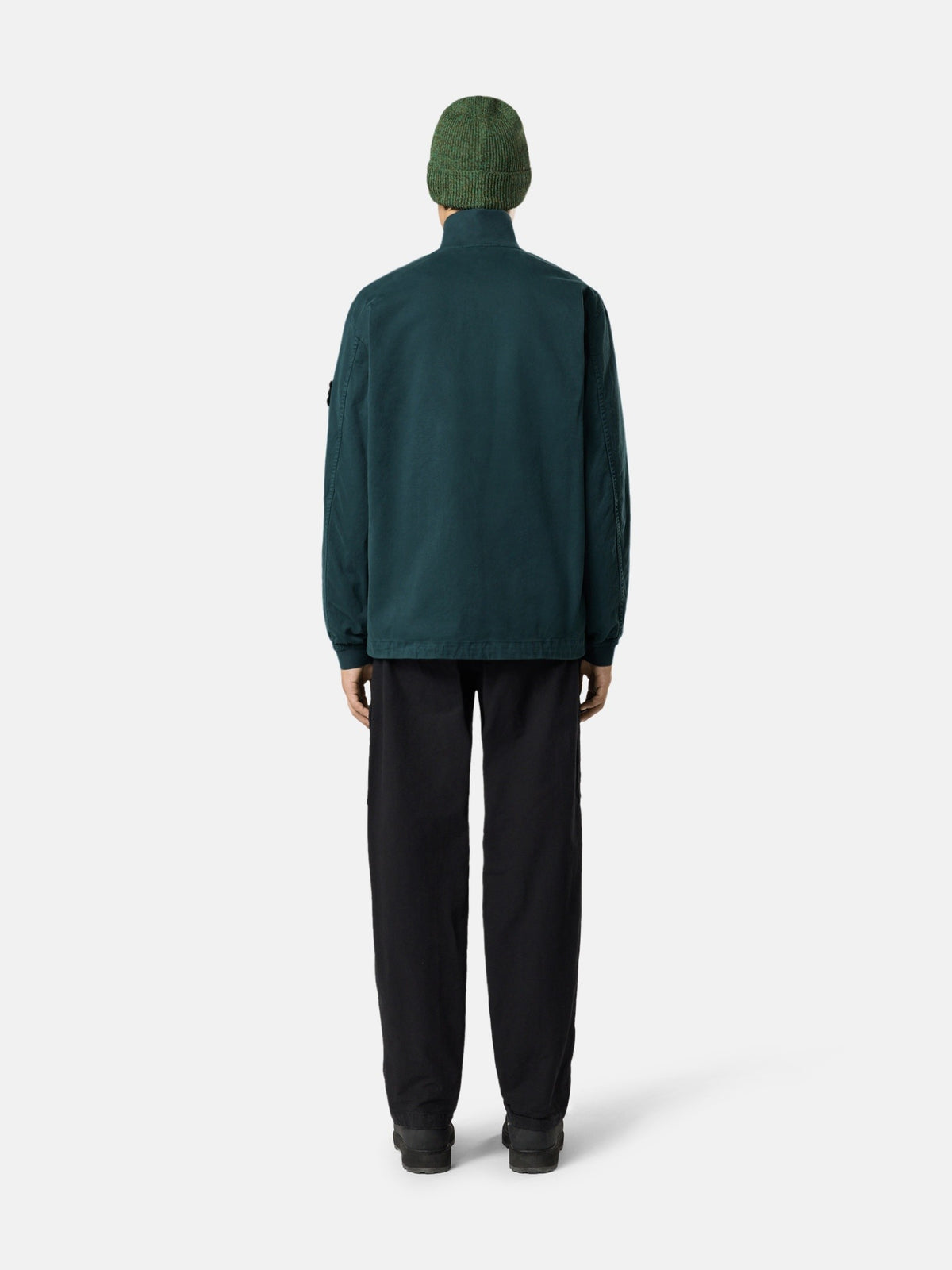 Stone Island Comfort-Fit Zip-Up Overshirt with Stand Collar 1200024