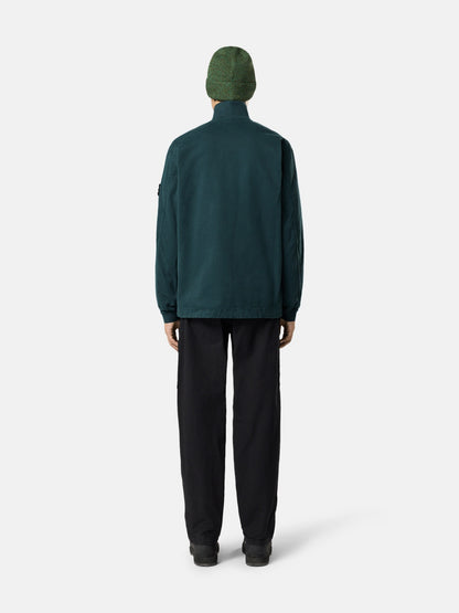 Stone Island Comfort-Fit Zip-Up Overshirt with Stand Collar 1200024