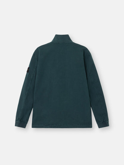 Stone Island Comfort-Fit Zip-Up Overshirt with Stand Collar 1200024
