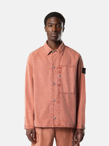 Stone Island Comfort-Fit Snap-Front Overshirt with Chest Pocket 1200028