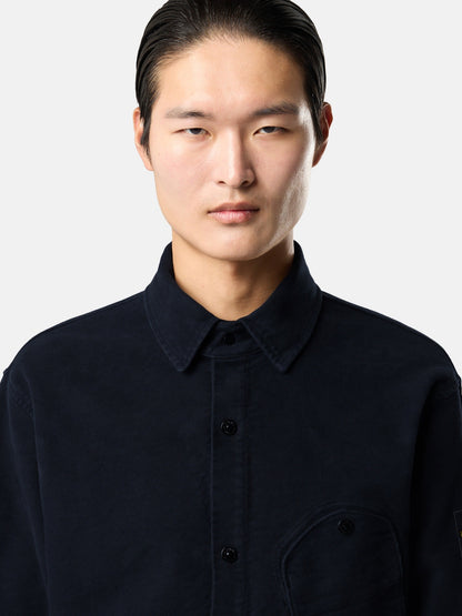 Stone Island Comfort-Fit Long-Sleeve Shirt with Chest Pocket 1200030