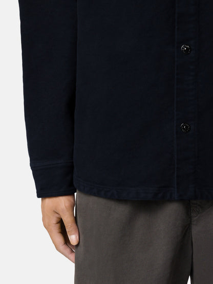 Stone Island Comfort-Fit Long-Sleeve Shirt with Chest Pocket 1200030