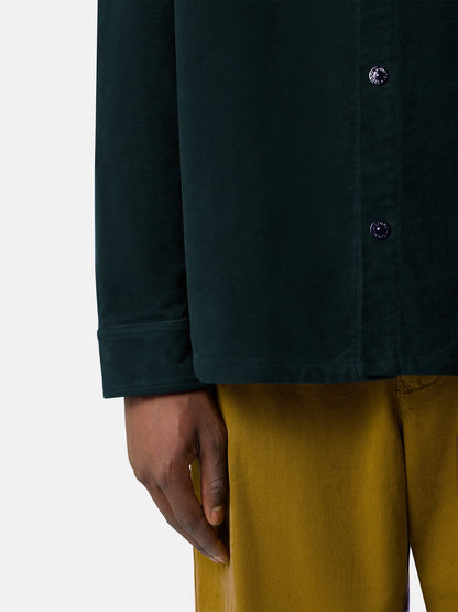 Stone Island Comfort-Fit Long-Sleeve Shirt with Chest Pocket 1200030