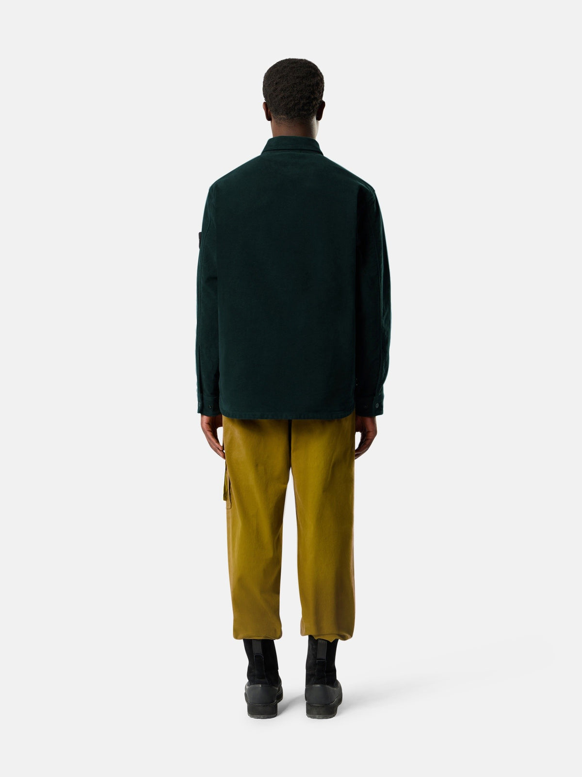 Stone Island Comfort-Fit Long-Sleeve Shirt with Chest Pocket 1200030