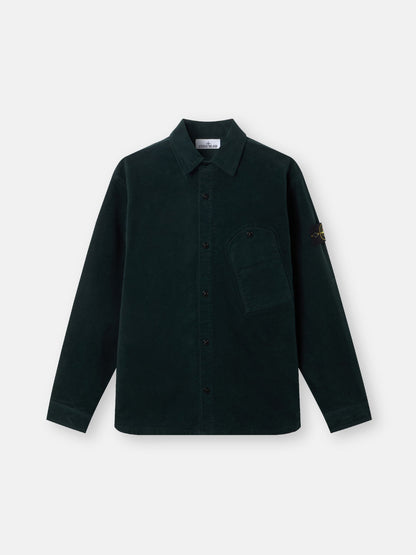 Stone Island Comfort-Fit Long-Sleeve Shirt with Chest Pocket 1200030