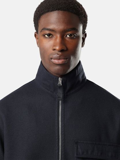 Stone Island Comfort-Fit Zip-Up Overshirt with Elasticated Cuffs 1200033